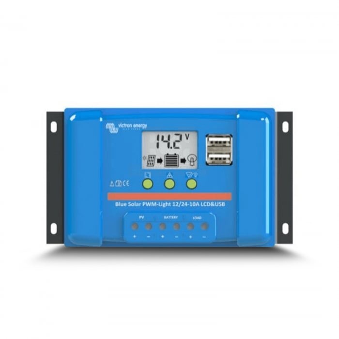 Incarcator solar LCD&USB 12V/24V 10A Victron Energy BlueSolar PWM-LCD&USB 12/24V-10A - imagine 3